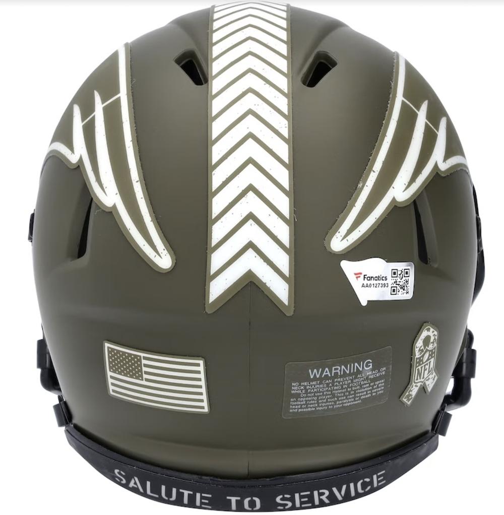 Tom Brady Signed Patriots Salute to Service Speed Mini Helmet (Fanatics) at PristineAuction.com Tom Brady Signed Patriots Salute to Service Speed Mini Helmet (Fanatics) at PristineAuction.com