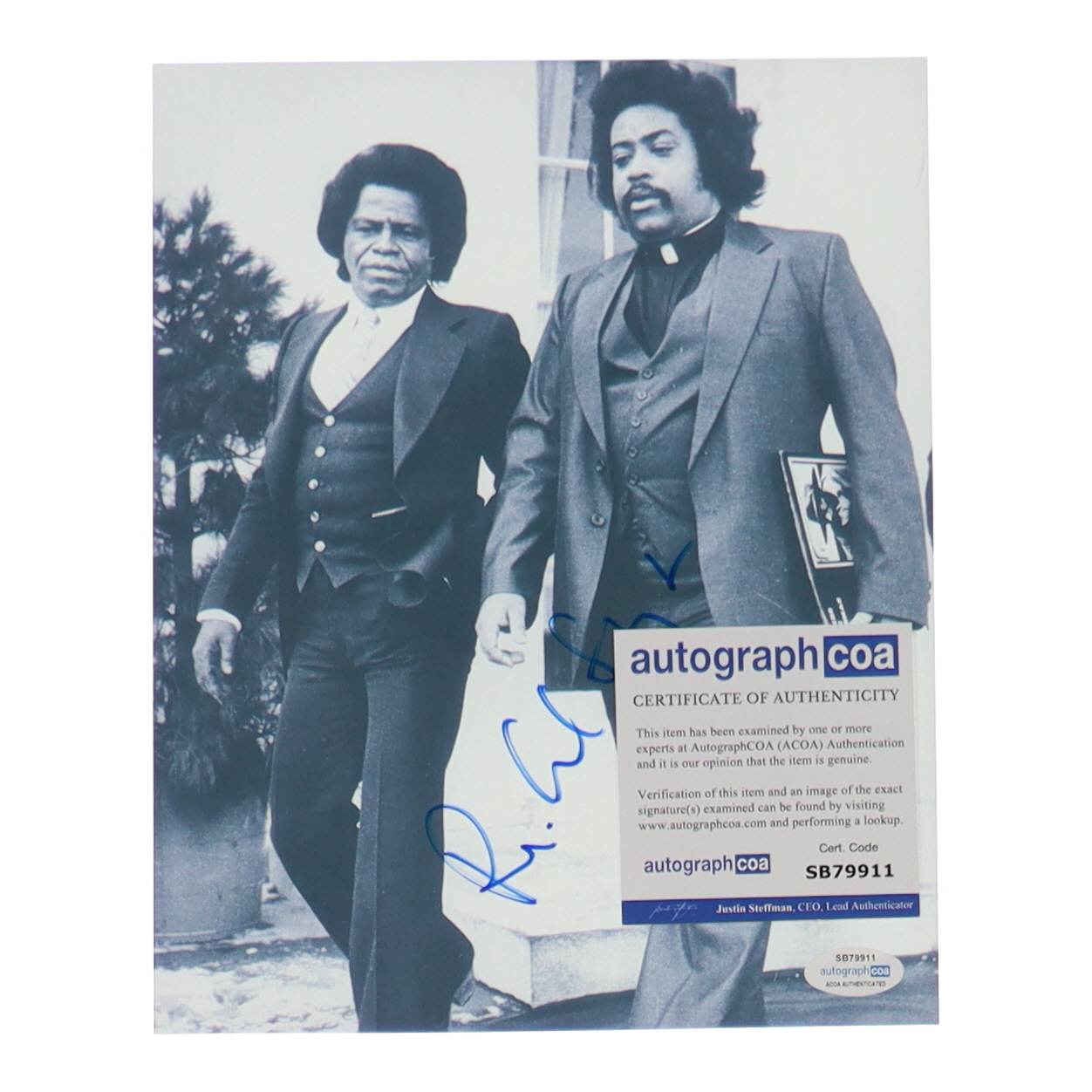 Rev. Al Sharpton Signed 8x10 Photo (ACOA) at PristineAuction.com Rev. Al Sharpton Signed 8x10 Photo (ACOA) at PristineAuction.com