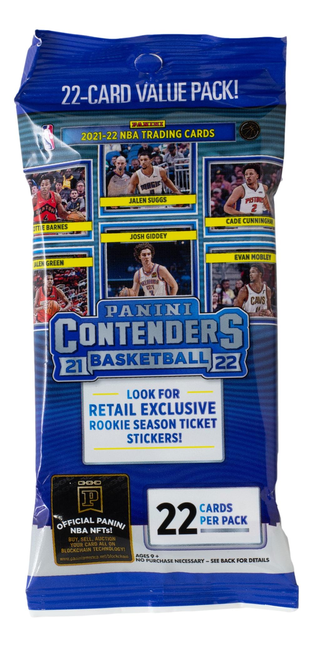 2021-22 Panini Contenders Basketball Jumbo Value Pack with (22) Cards at PristineAuction.com 2021-22 Panini Contenders Basketball Jumbo Value Pack with (22) Cards at PristineAuction.com