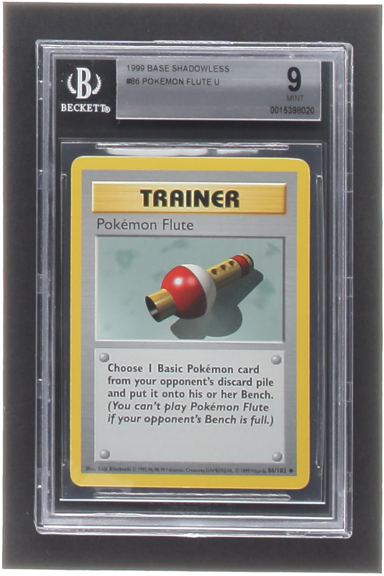 Pokemon Flute Pokemon 1999 Base Shadowless #86 (BGS 9) at PristineAuction.com Pokemon Flute Pokemon 1999 Base Shadowless #86 (BGS 9) at PristineAuction.com