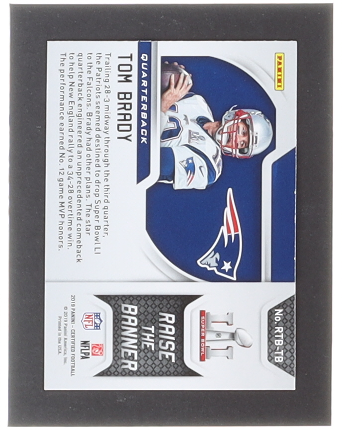 Tom Brady 2019 Certified Raise the Banner #1 at PristineAuction.com Tom Brady 2019 Certified Raise the Banner #1 at PristineAuction.com