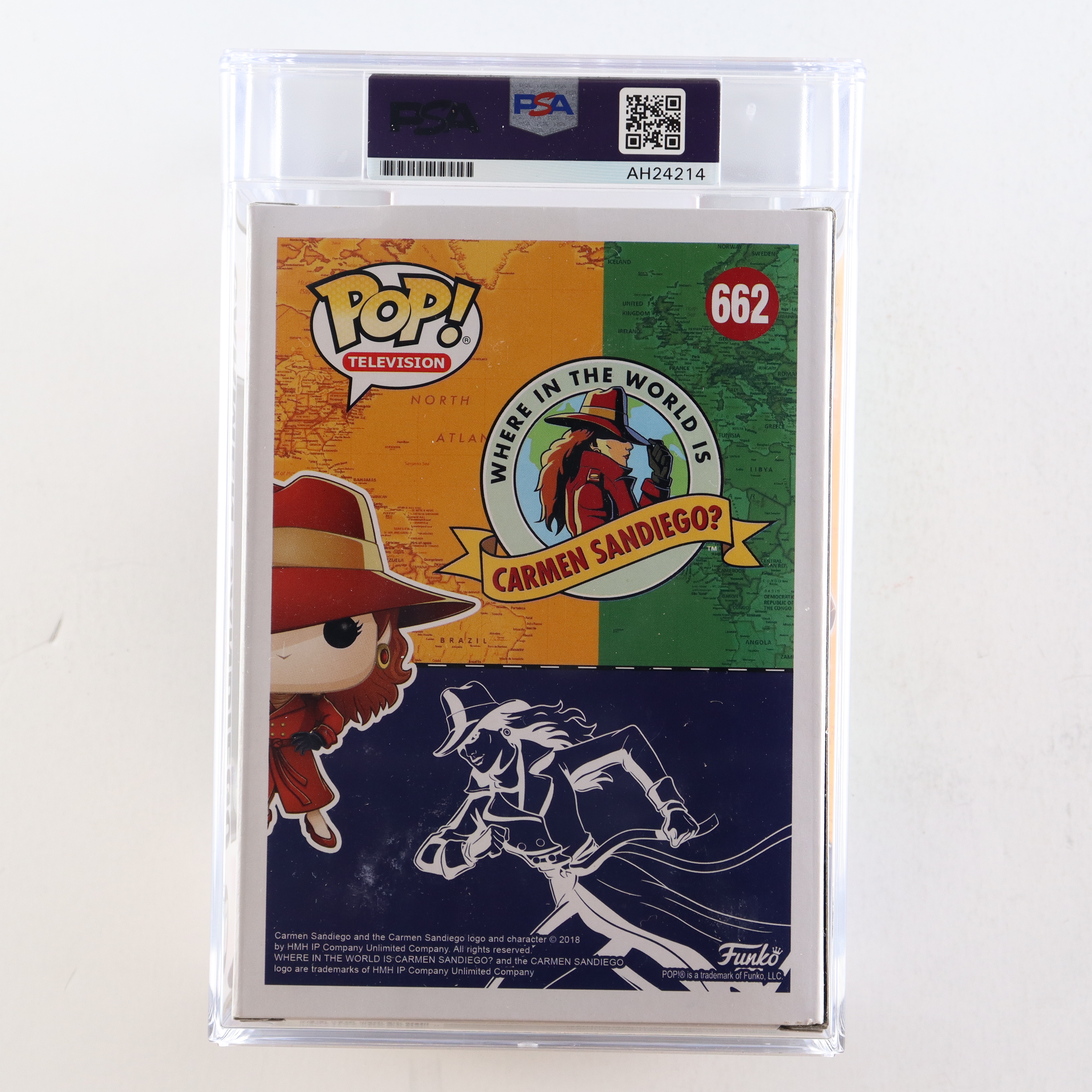 Rita Moreno Signed "Carmen Sandiego" #662 Carmen Sandiego Funko Pop! Vinyl Figure (PSA) at PristineAuction.com Rita Moreno Signed "Carmen Sandiego" #662 Carmen Sandiego Funko Pop! Vinyl Figure (PSA) at PristineAuction.com