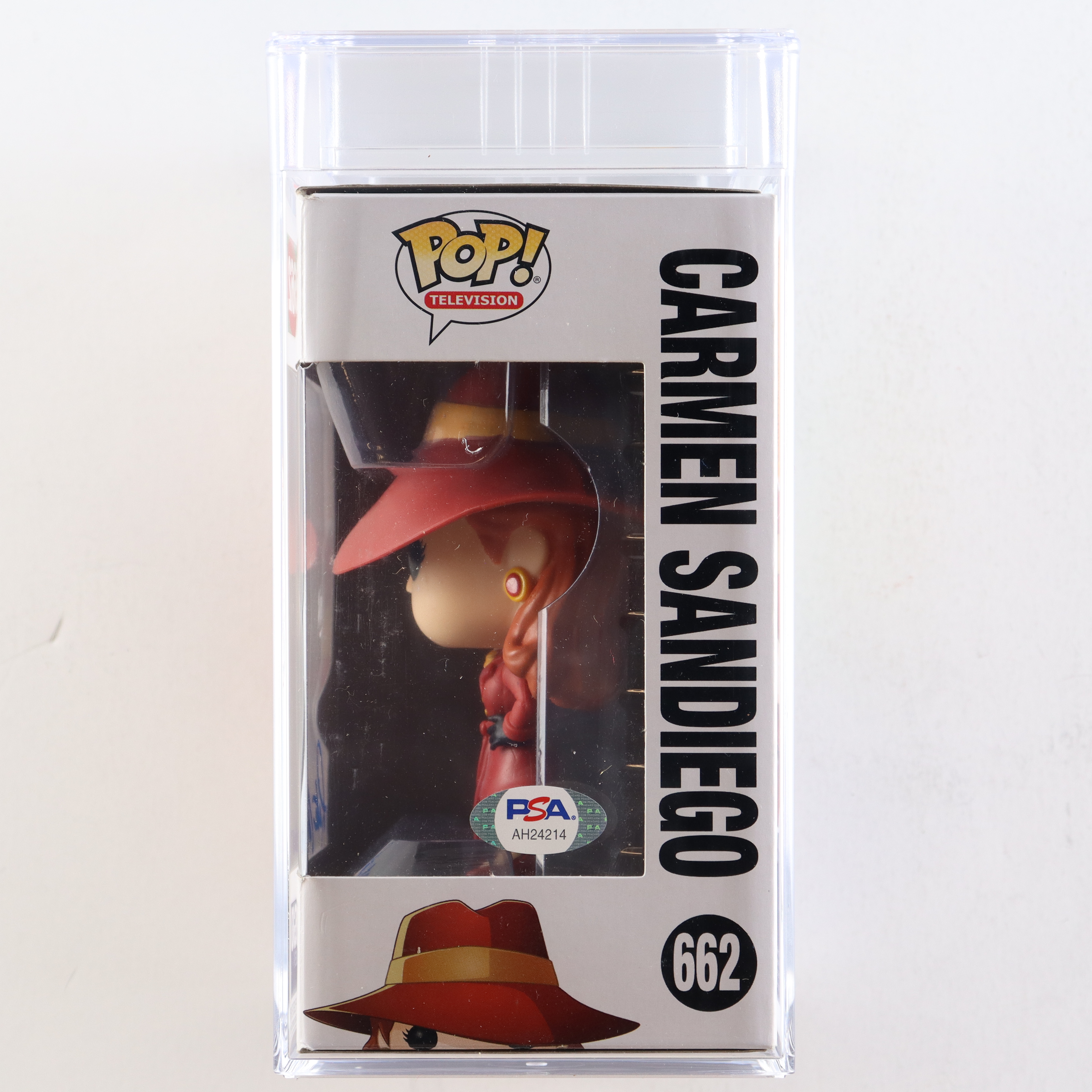 Rita Moreno Signed "Carmen Sandiego" #662 Carmen Sandiego Funko Pop! Vinyl Figure (PSA) at PristineAuction.com Rita Moreno Signed "Carmen Sandiego" #662 Carmen Sandiego Funko Pop! Vinyl Figure (PSA) at PristineAuction.com