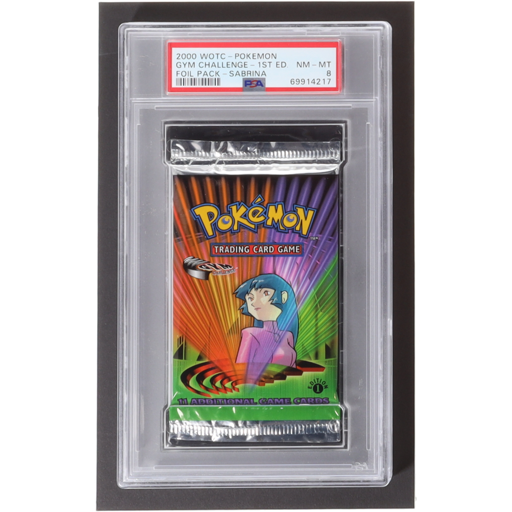 1999 Pokemon TCG Gym Challenge 1st Edition Booster Pack (PSA 8) | Pristine Auction 1999 Pokemon TCG Gym Challenge 1st Edition Booster Pack (PSA 8) | Pristine Auction