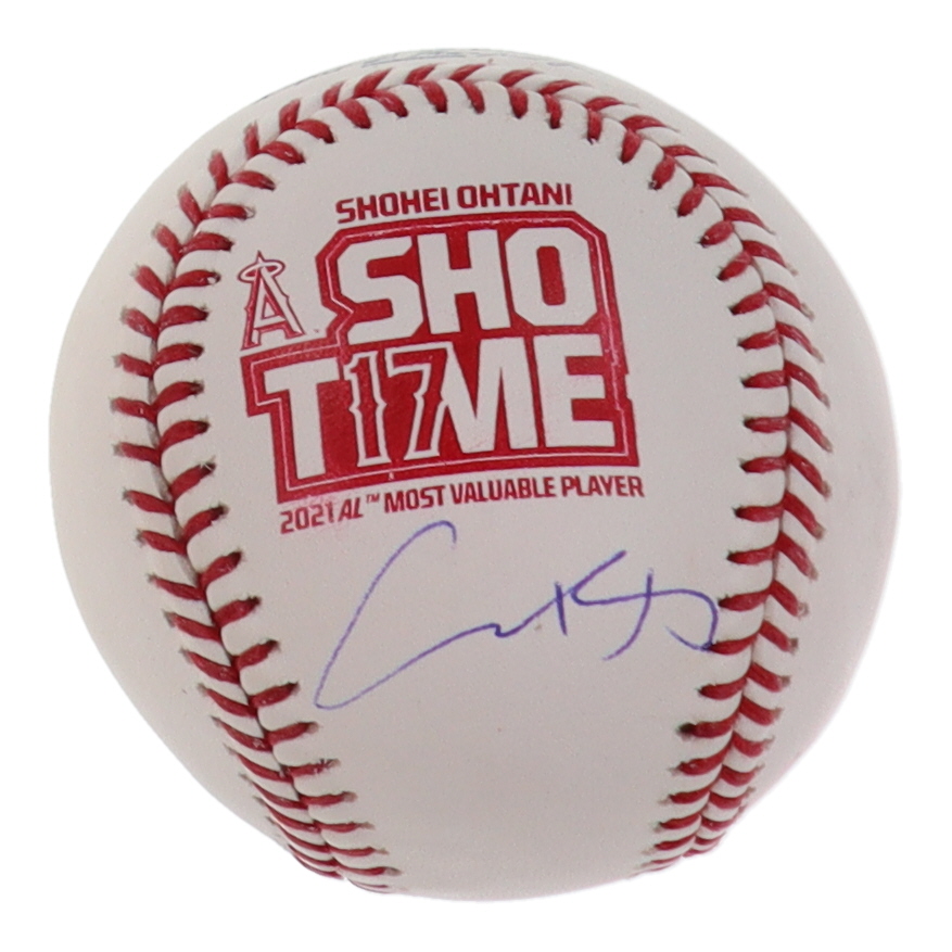 Shohei Ohtani Signed OML SHOTIME Logo Baseball (MLB) at PristineAuction.com Shohei Ohtani Signed OML SHOTIME Logo Baseball (MLB) at PristineAuction.com
