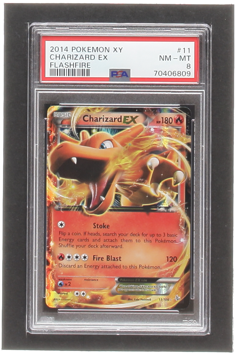 Charizard EX Pokemon 2014 Flashfire #11 (PSA 8) at PristineAuction.com Charizard EX Pokemon 2014 Flashfire #11 (PSA 8) at PristineAuction.com