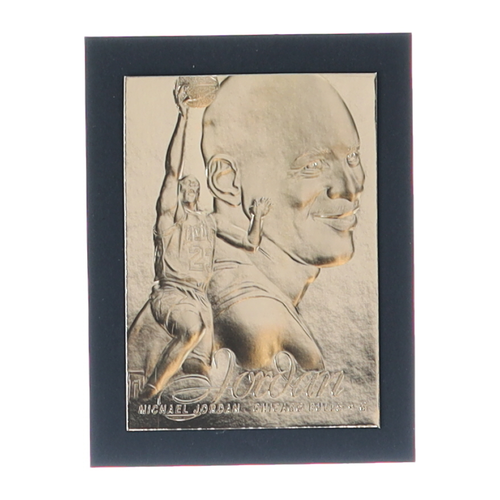 1997 fleer 23kt gold michael jordan