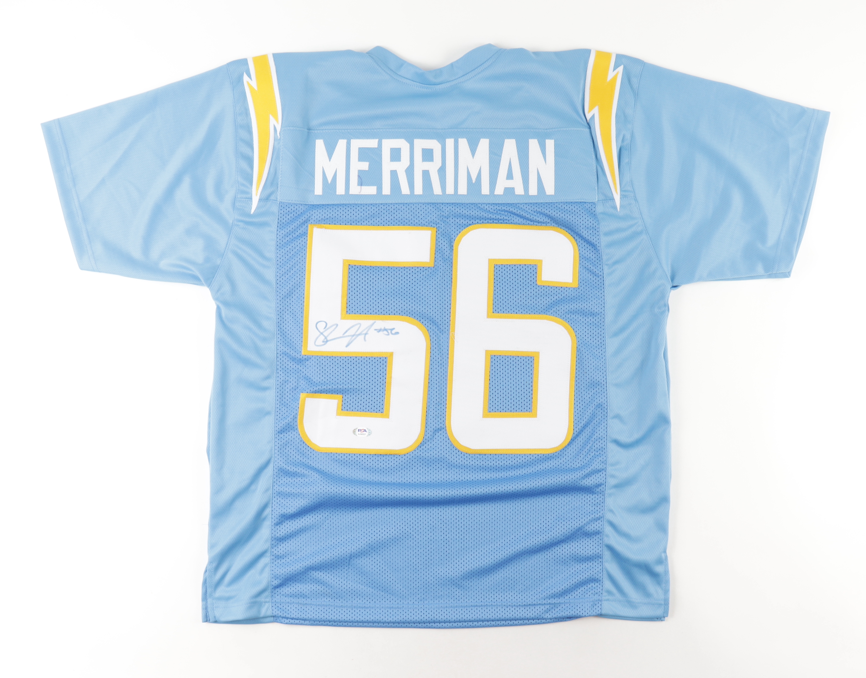 Shawne Merriman Signed Jersey (PSA) at PristineAuction.com Shawne Merriman Signed Jersey (PSA) at PristineAuction.com