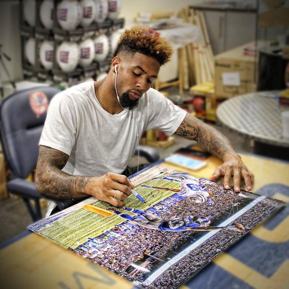 Odell Beckham Jr. Signed Giants 20x24 Photo (Steiner) at PristineAuction.com Odell Beckham Jr. Signed Giants 20x24 Photo (Steiner) at PristineAuction.com