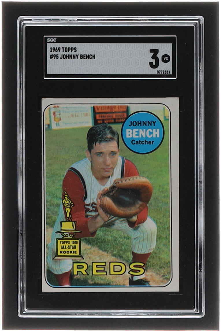 Johnny Bench 1969 Topps #95 (SGC 3) at PristineAuction.com Johnny Bench 1969 Topps #95 (SGC 3) at PristineAuction.com