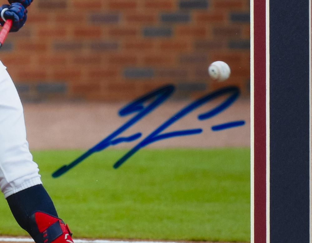 Ronald Acuna Jr. Signed Braves Custom Framed Photo (Beckett & Acuna Jr.) at PristineAuction.com Ronald Acuna Jr. Signed Braves Custom Framed Photo (Beckett & Acuna Jr.) at PristineAuction.com