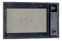 Mark Howe Signed Index Card (BAS) at PristineAuction.com