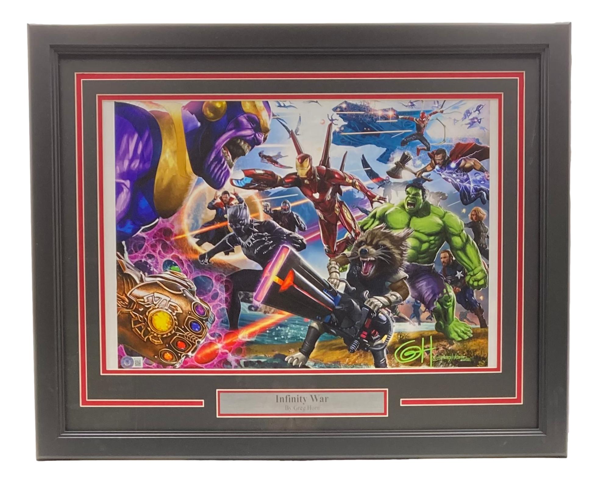 Greg Horn Signed "Infinity War" Custom Framed Lithograph (Beckett) at PristineAuction.com Greg Horn Signed "Infinity War" Custom Framed Lithograph (Beckett) at PristineAuction.com
