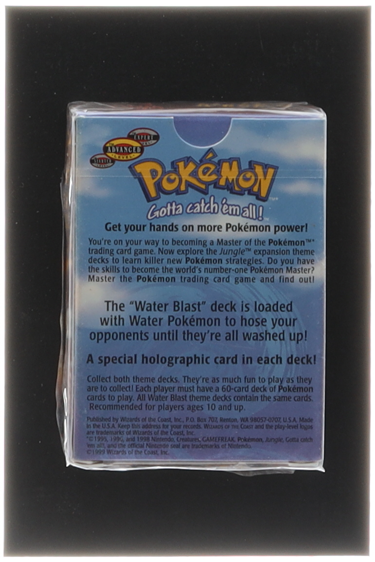 1999 Pokemon TCG Wizards of the Coast Jungle Water Blast Deck with (60) Cards at PristineAuction.com 1999 Pokemon TCG Wizards of the Coast Jungle Water Blast Deck with (60) Cards at PristineAuction.com