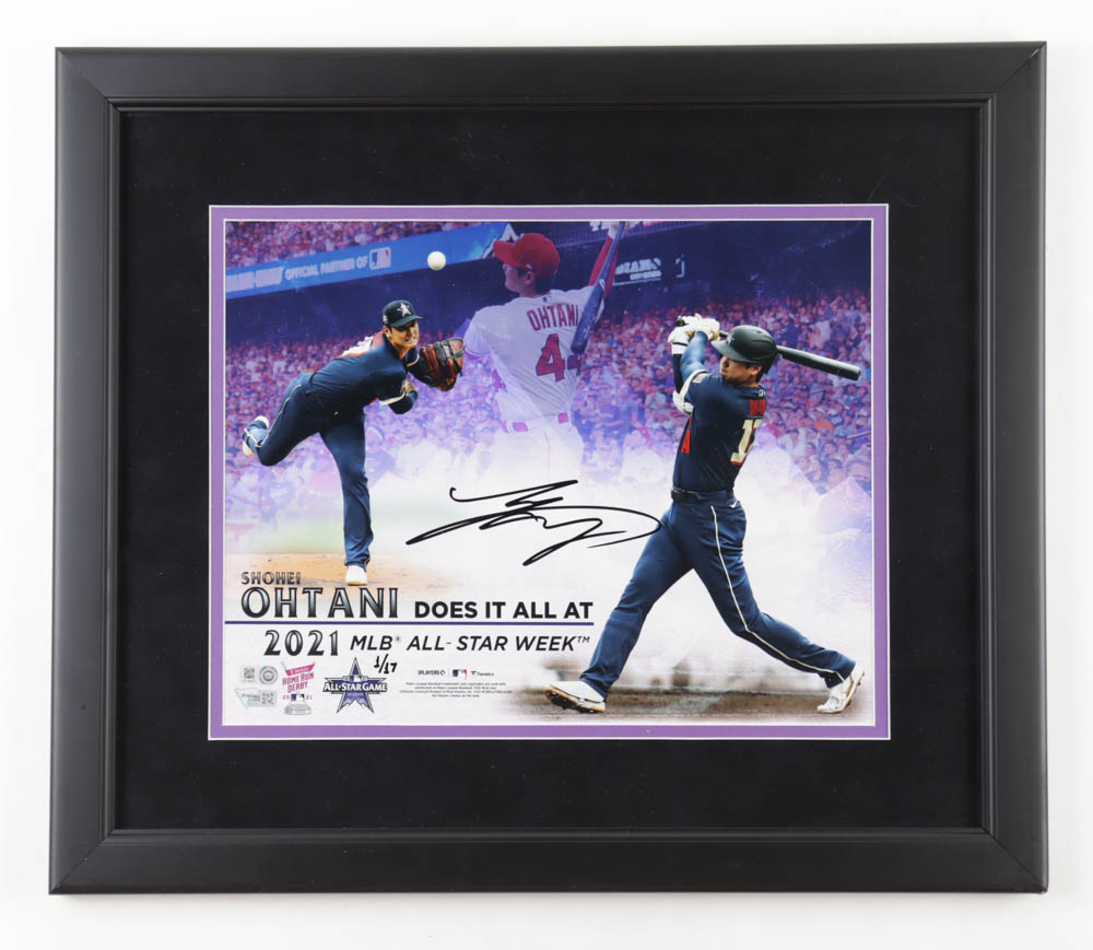 Shohei Ohtani Signed LE All-Star Custom Framed Photo (Fanatics) at PristineAuction.com Shohei Ohtani Signed LE All-Star Custom Framed Photo (Fanatics) at PristineAuction.com
