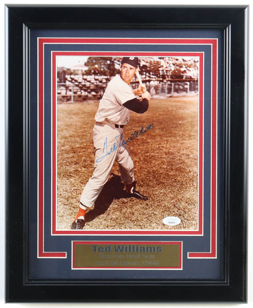 Ted Williams Signed Red Sox Custom Framed Photo (JSA) at PristineAuction.com Ted Williams Signed Red Sox Custom Framed Photo (JSA) at PristineAuction.com