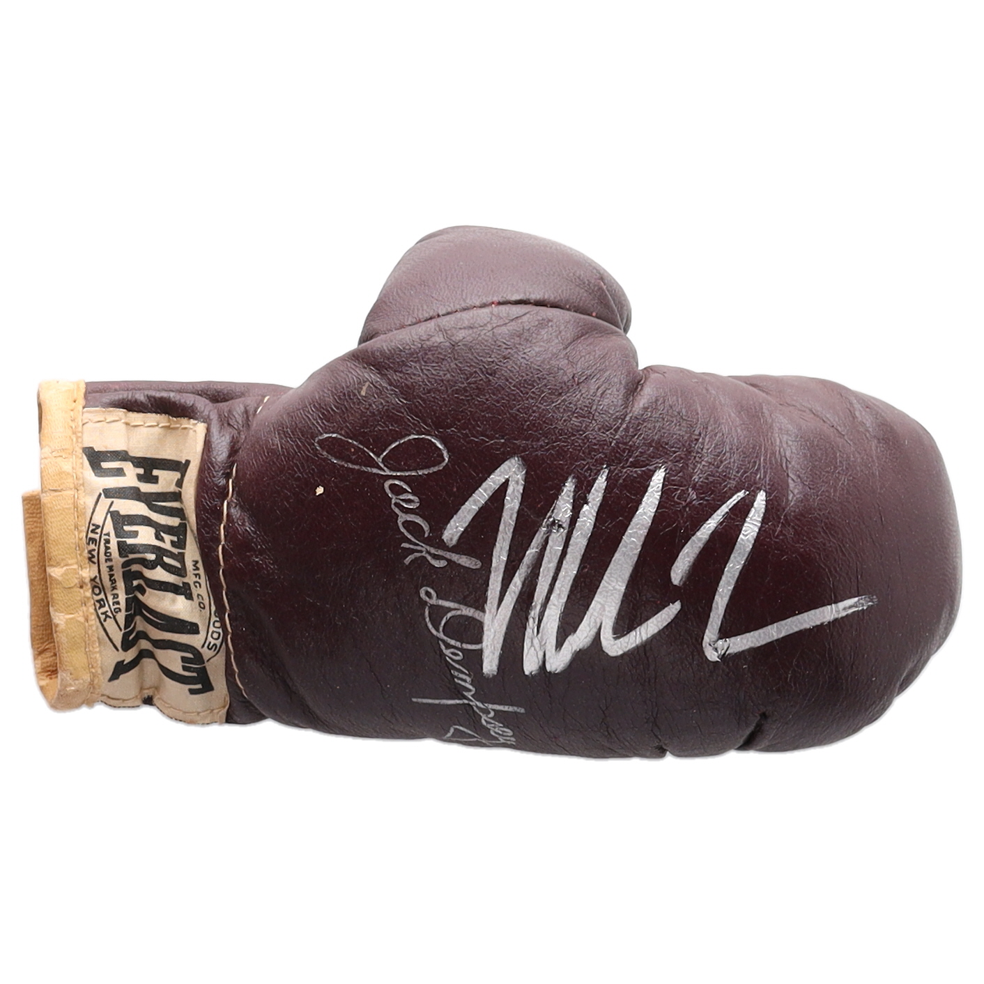 Mike Tyson Signed Vintage 1950's Everlast Jack Dempsey Mini Boxing Glove (Tyson & JSA) at PristineAuction.com Mike Tyson Signed Vintage 1950's Everlast Jack Dempsey Mini Boxing Glove (Tyson & JSA) at PristineAuction.com