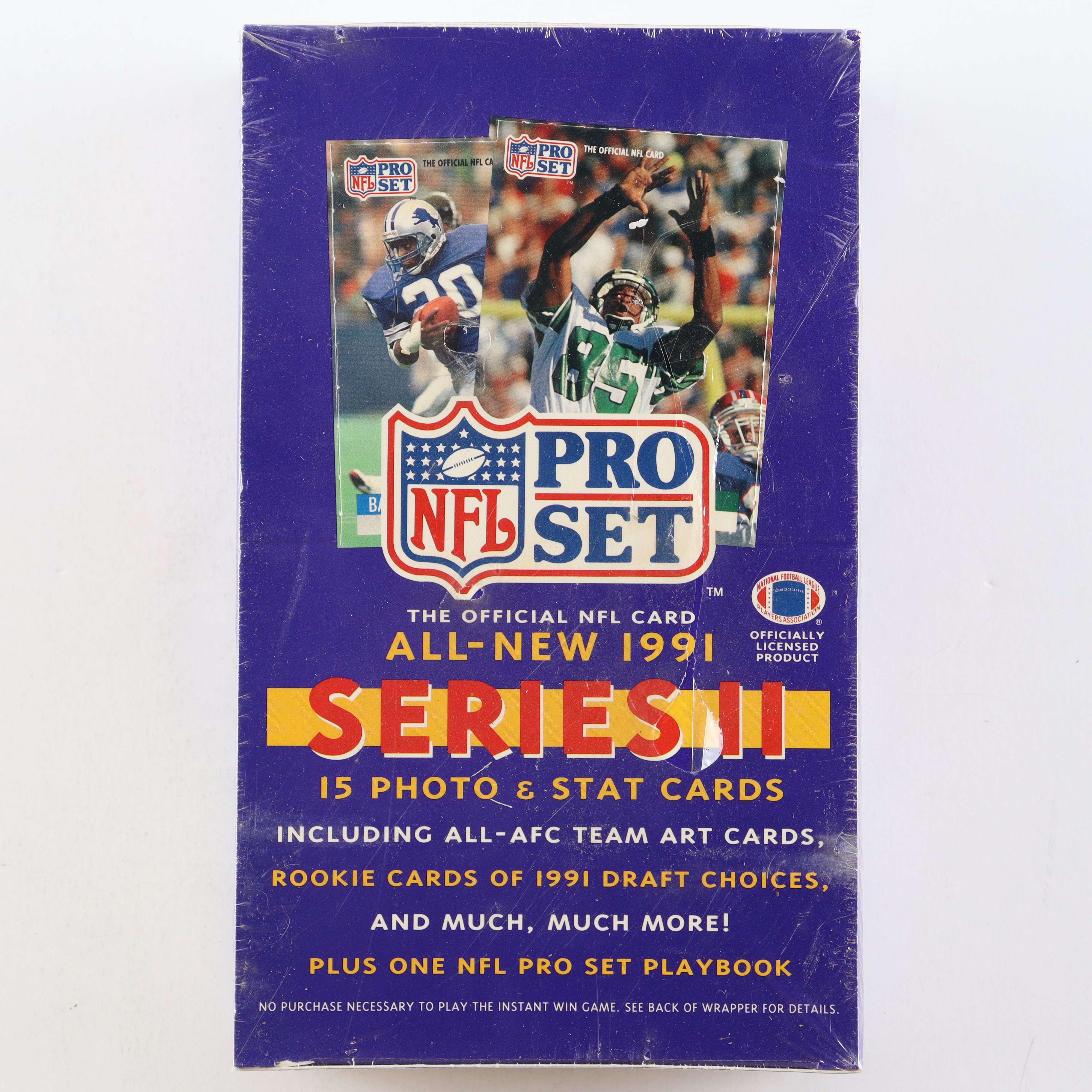 1991 Pro Set Series 2 Football Wax Box with (36) Packs at PristineAuction.com 1991 Pro Set Series 2 Football Wax Box with (36) Packs at PristineAuction.com