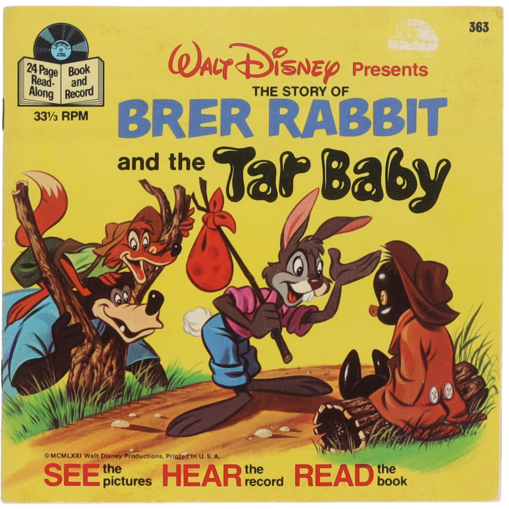Walt Disney's "Brer Rabbit and the Tar Baby" Vinyl Record & Story Book