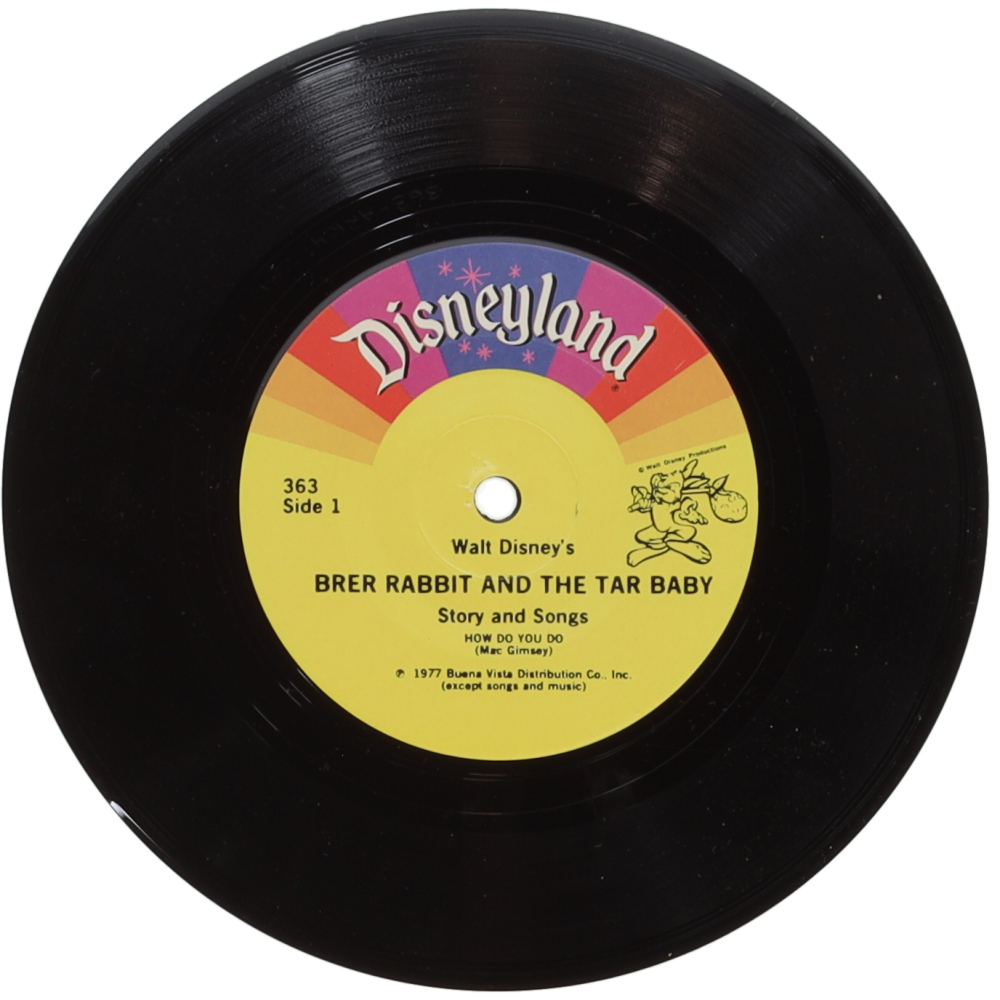 Walt Disney's "Brer Rabbit and the Tar Baby" Vinyl Record & Story Book