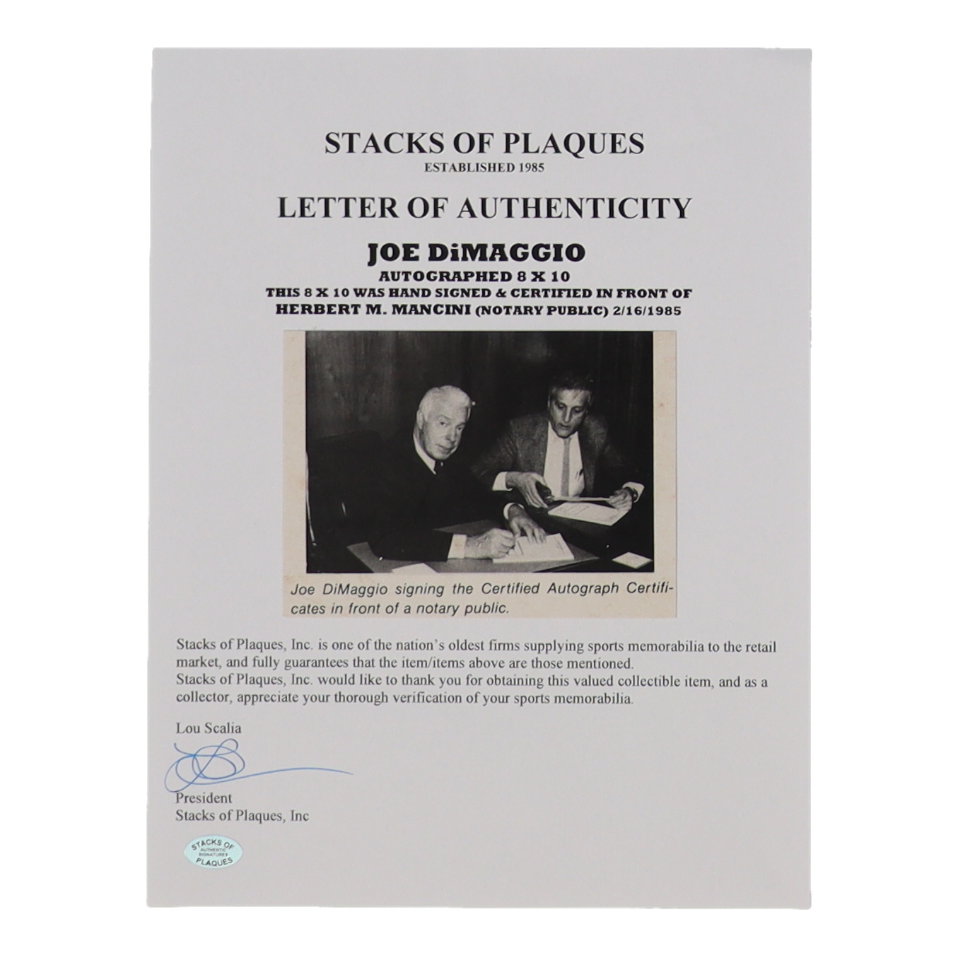 Joe DiMaggio Signed Yankees 16x20 Custom Framed Matted Photo Display (Stacks of Plaques) at PristineAuction.com Joe DiMaggio Signed Yankees 16x20 Custom Framed Matted Photo Display (Stacks of Plaques) at PristineAuction.com