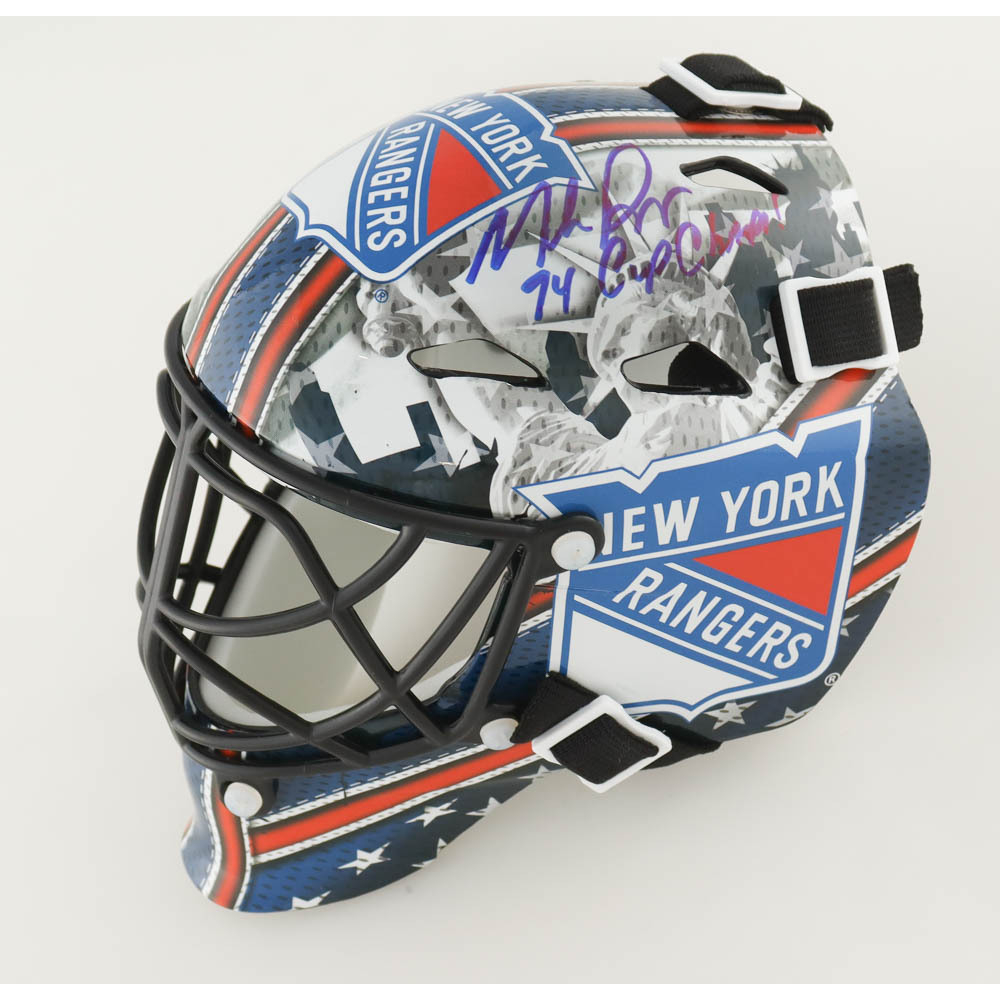Mike Richter Signed Rangers Goalie Mini Helmet (JSA) Pristine Auction