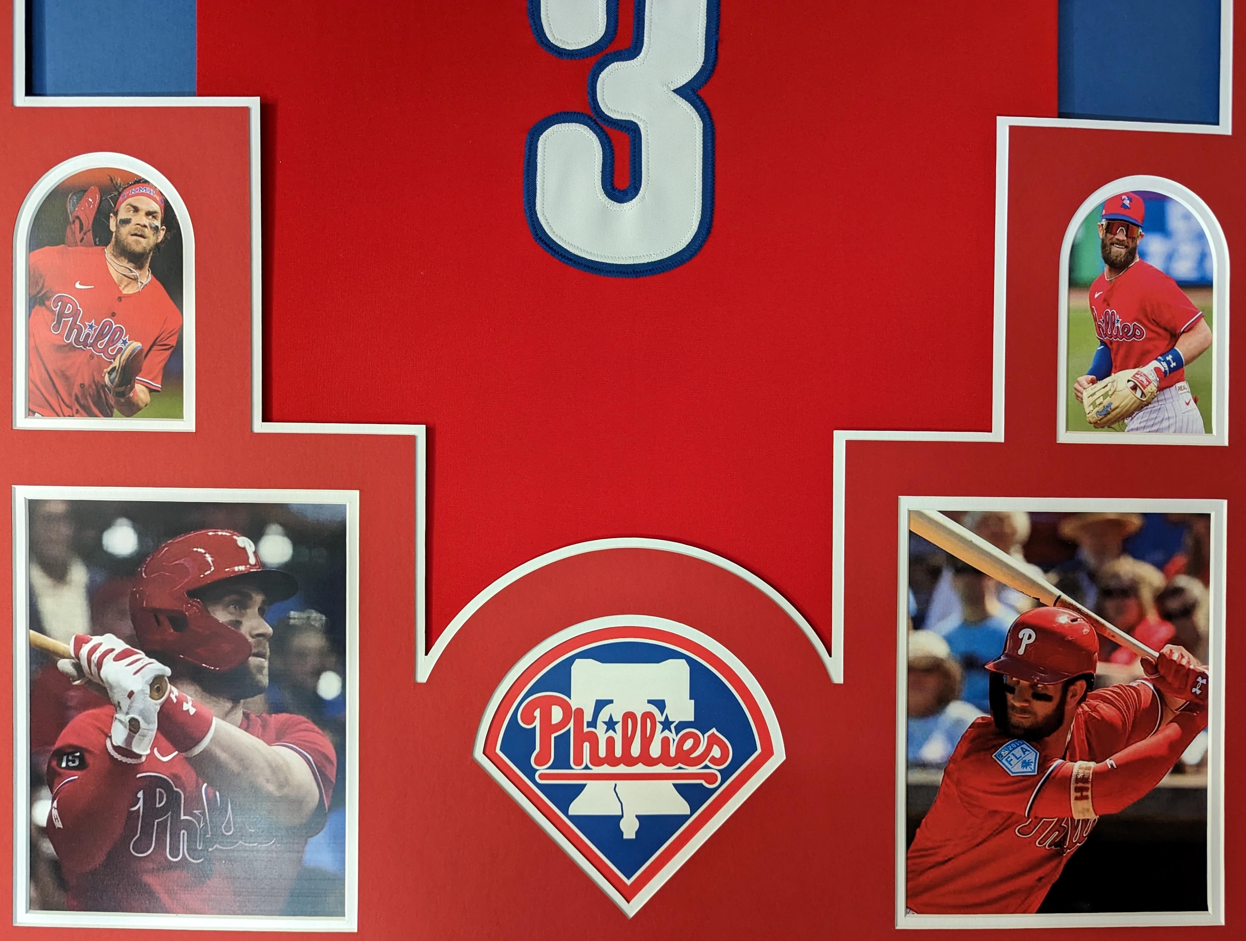 Bryce Harper Unsigned Custom Framed Jersey Display at PristineAuction.com Bryce Harper Unsigned Custom Framed Jersey Display at PristineAuction.com