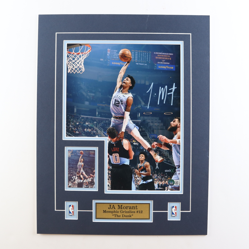 Photographie Signée Ja Morant Grizzlies 16x20 Pouces - Certifiée BAS Authentique #3