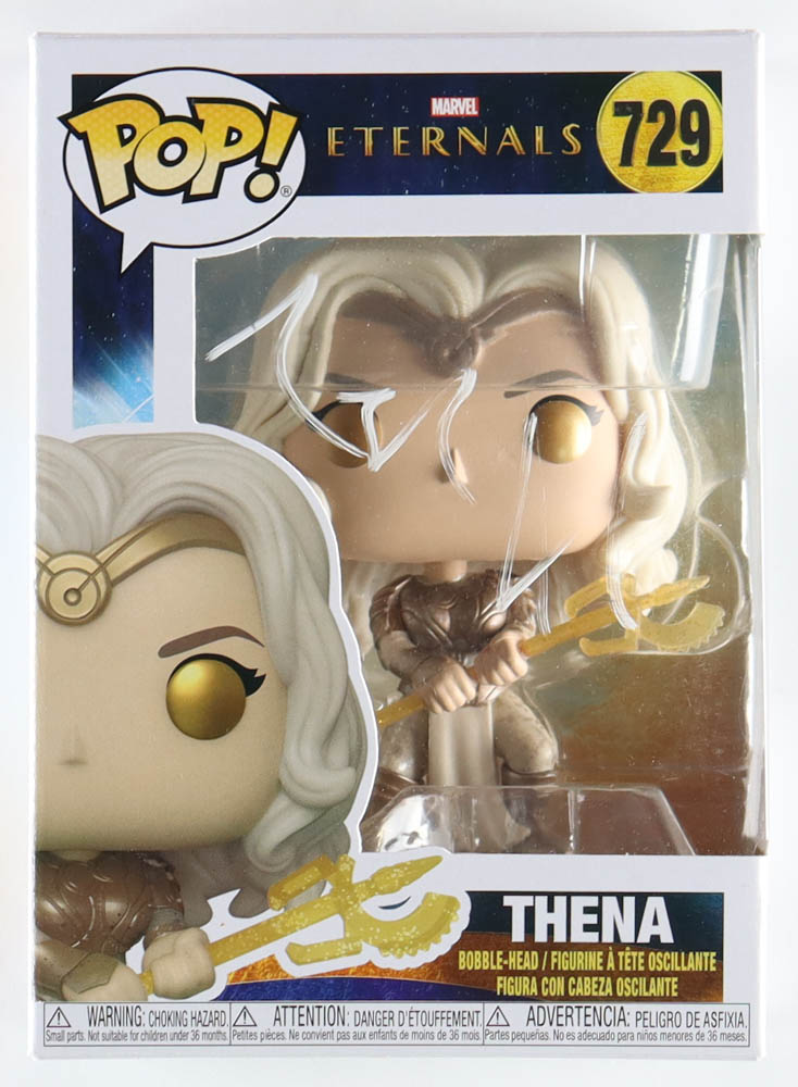 Angelina Jolie Signed "Eternals" #729 Thena Pop! Vinyl Figure (JSA) at PristineAuction.com Angelina Jolie Signed "Eternals" #729 Thena Pop! Vinyl Figure (JSA) at PristineAuction.com