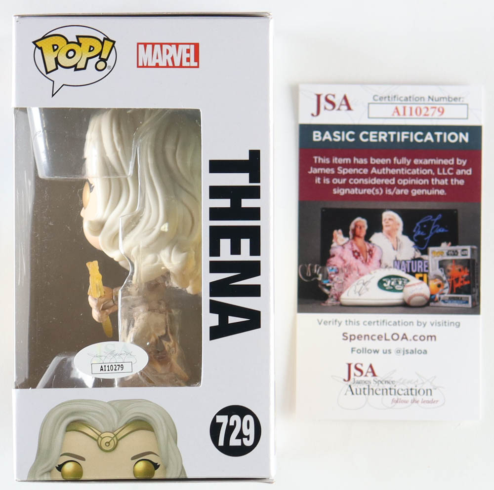Angelina Jolie Signed "Eternals" #729 Thena Pop! Vinyl Figure (JSA) at PristineAuction.com Angelina Jolie Signed "Eternals" #729 Thena Pop! Vinyl Figure (JSA) at PristineAuction.com