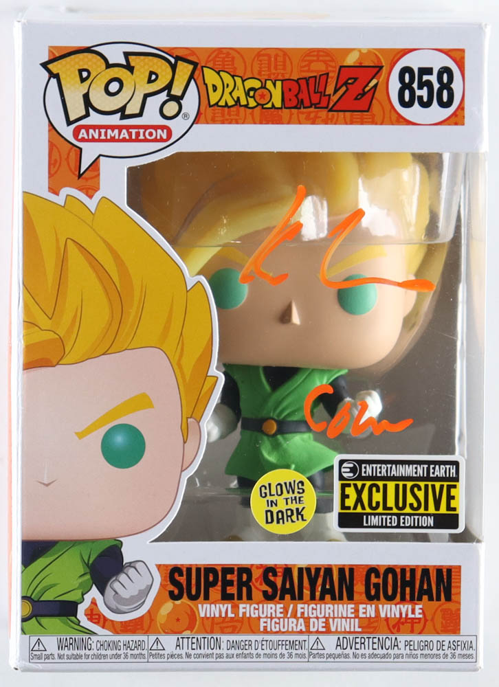 Kyle Hebert Signed "Dragon Ball Z" #858 Super Saiyan Gohan Funko Pop! Vinyl Figure Inscribed "Gohan" (JSA) at PristineAuction.com Kyle Hebert Signed "Dragon Ball Z" #858 Super Saiyan Gohan Funko Pop! Vinyl Figure Inscribed "Gohan" (JSA) at PristineAuction.com