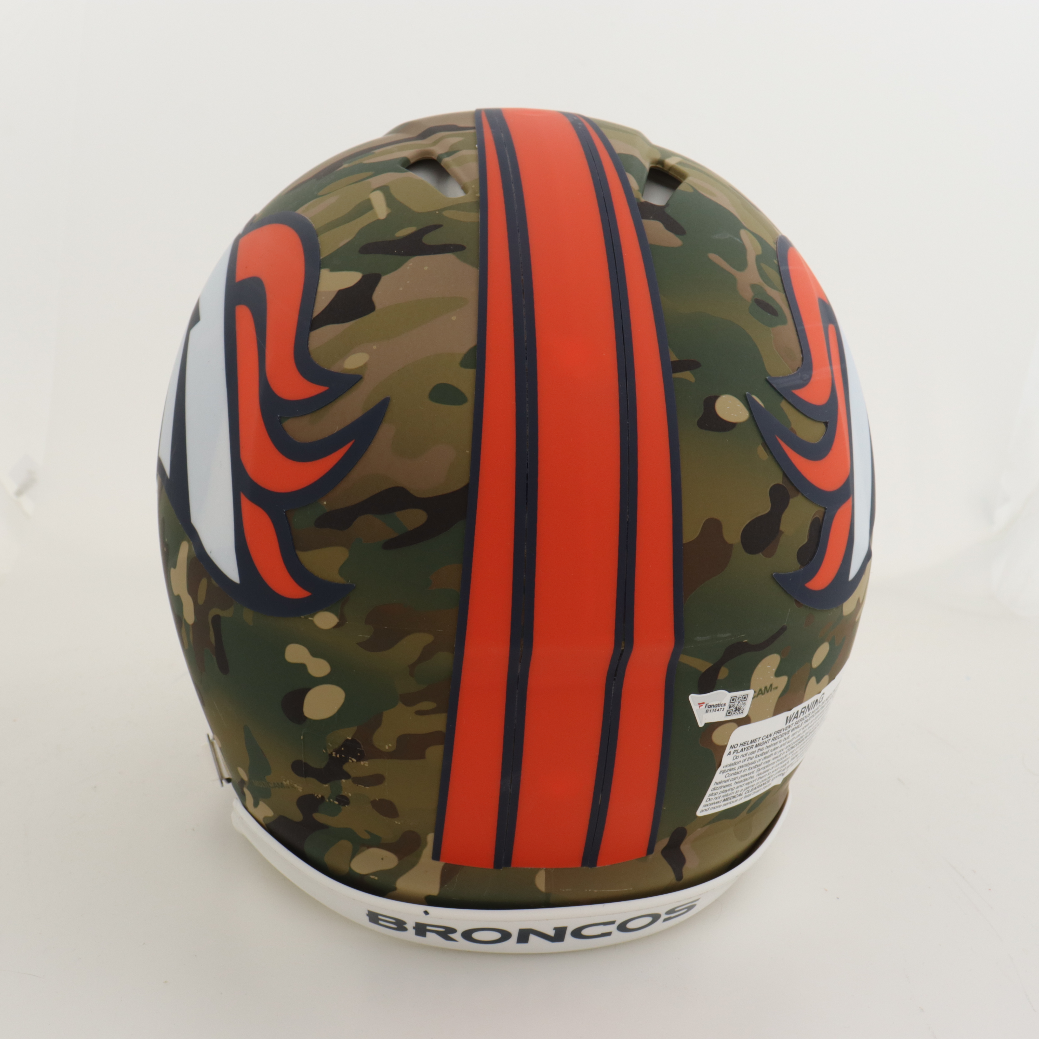Peyton Manning Signed Broncos Full-Size Authentic, On-Field Camo Alternate Speed Helmet (Fanatics) at PristineAuction.com Peyton Manning Signed Broncos Full-Size Authentic, On-Field Camo Alternate Speed Helmet (Fanatics) at PristineAuction.com