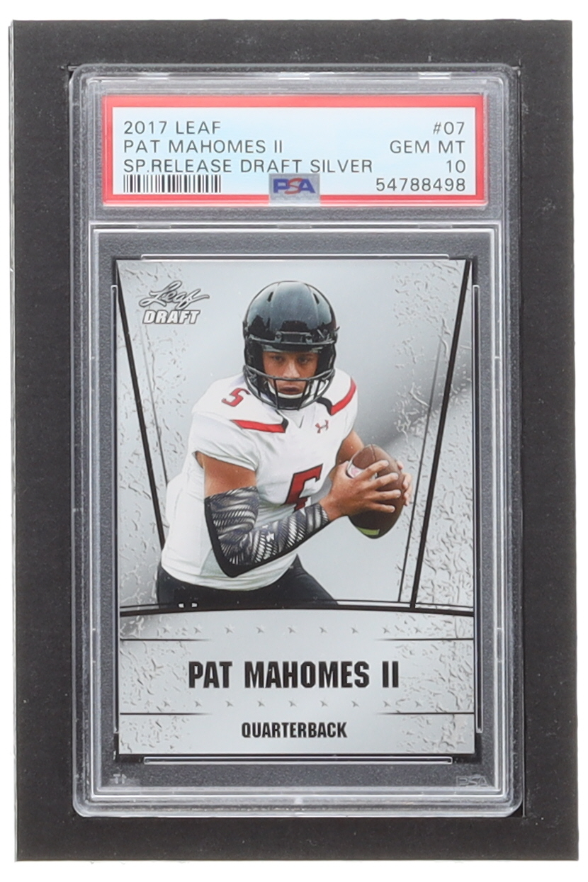 Patrick Mahomes 2017 Leaf Special Release Draft Silver #07 (PSA 10) at PristineAuction.com Patrick Mahomes 2017 Leaf Special Release Draft Silver #07 (PSA 10) at PristineAuction.com
