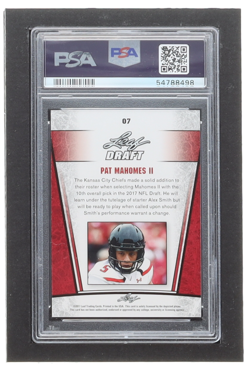 Patrick Mahomes 2017 Leaf Special Release Draft Silver #07 (PSA 10) at PristineAuction.com Patrick Mahomes 2017 Leaf Special Release Draft Silver #07 (PSA 10) at PristineAuction.com
