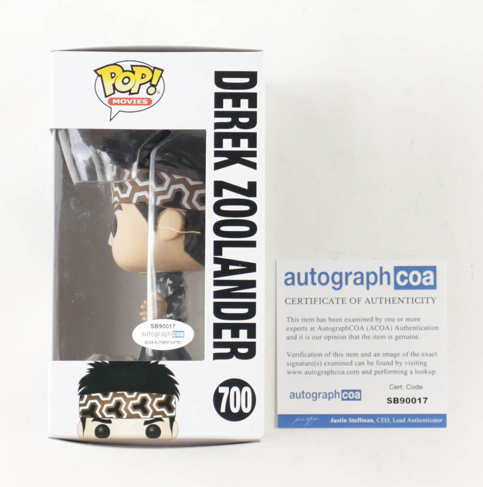Ben Stiller Signed "Zoolander" Derek Zoolander #700 Funko Pop! Vinyl Figure (AutographCOA) at PristineAuction.com Ben Stiller Signed "Zoolander" Derek Zoolander #700 Funko Pop! Vinyl Figure (AutographCOA) at PristineAuction.com