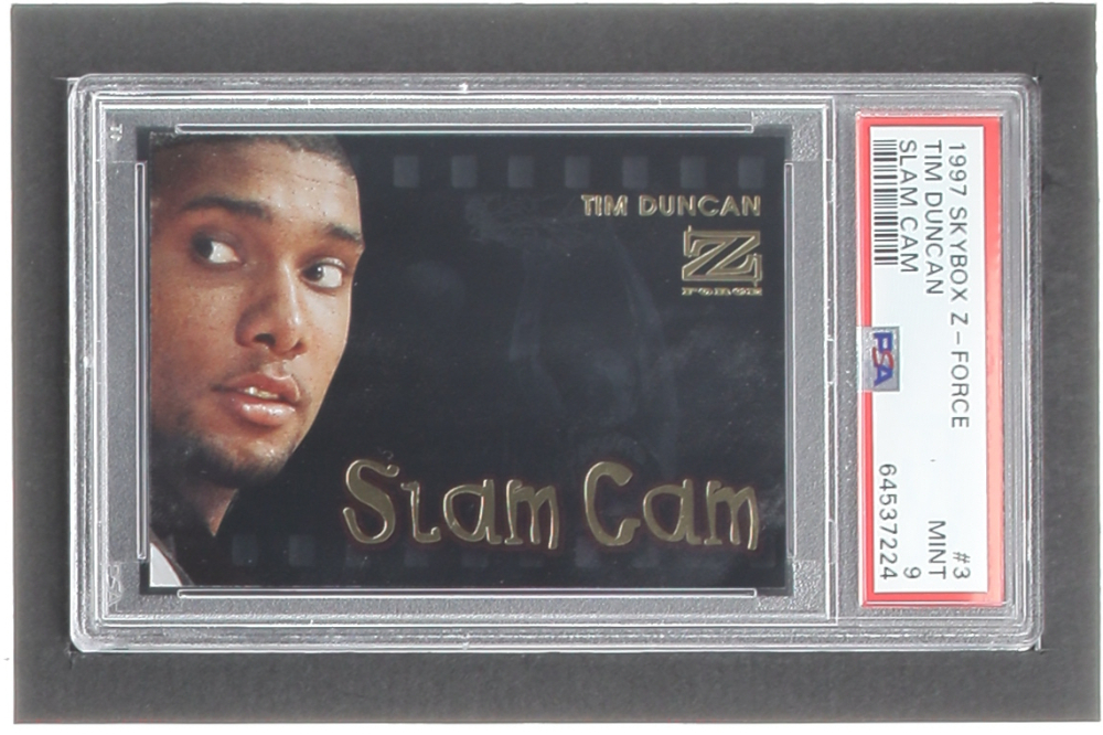 Tim Duncan 199798 ZForce Slam Cam 3 RC (PSA 9) Pristine Auction