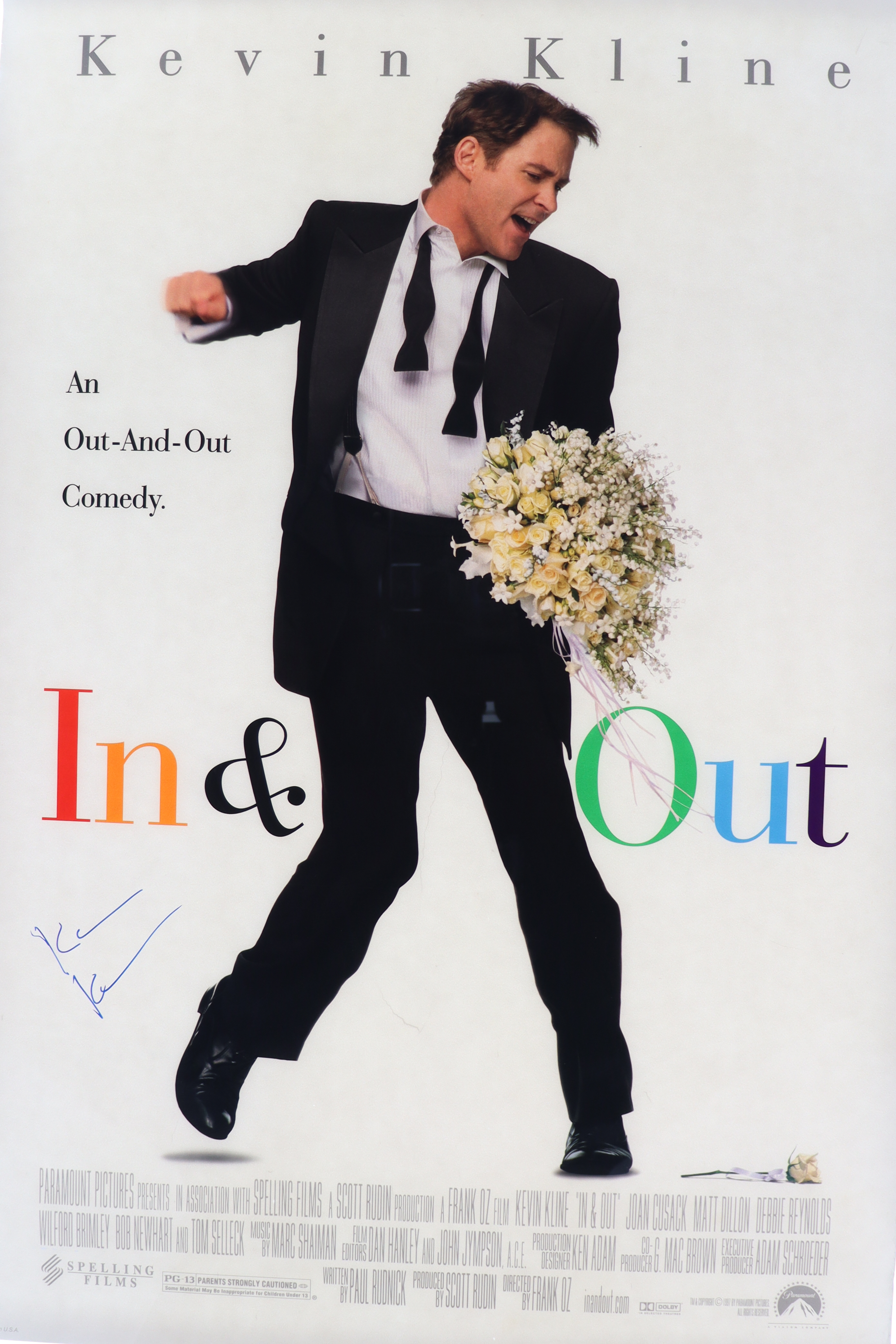 Kevin Kline Signed "In & Out" Full-Size Movie Poster (ACOA) at PristineAuction.com Kevin Kline Signed "In & Out" Full-Size Movie Poster (ACOA) at PristineAuction.com
