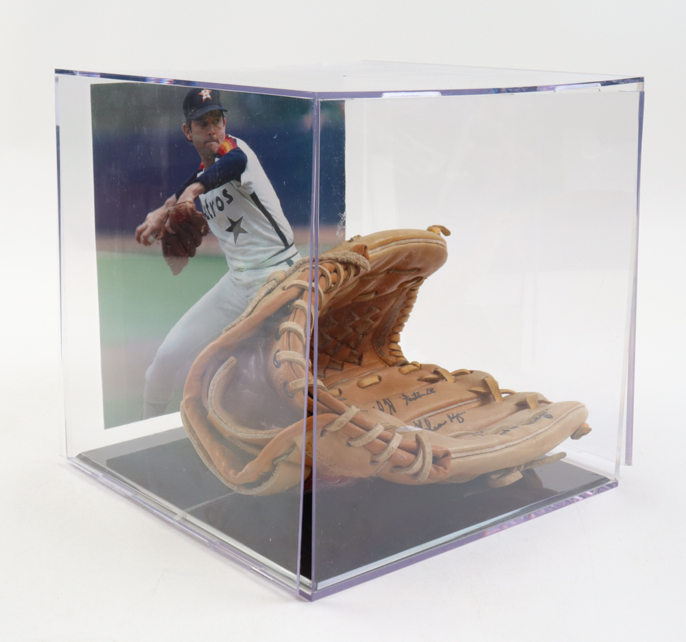 Nolan Ryan Signed Rawlings Nolan Ryan Model Baseball Glove Inscribed "108.5 M.P.H. Fastball" with Display Case (PSA) at PristineAuction.com Nolan Ryan Signed Rawlings Nolan Ryan Model Baseball Glove Inscribed "108.5 M.P.H. Fastball" with Display Case (PSA) at PristineAuction.com