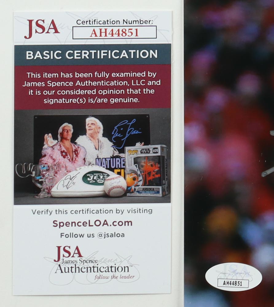 Travis Kelce Signed Chiefs 11x14 Photo (JSA) at PristineAuction.com Travis Kelce Signed Chiefs 11x14 Photo (JSA) at PristineAuction.com