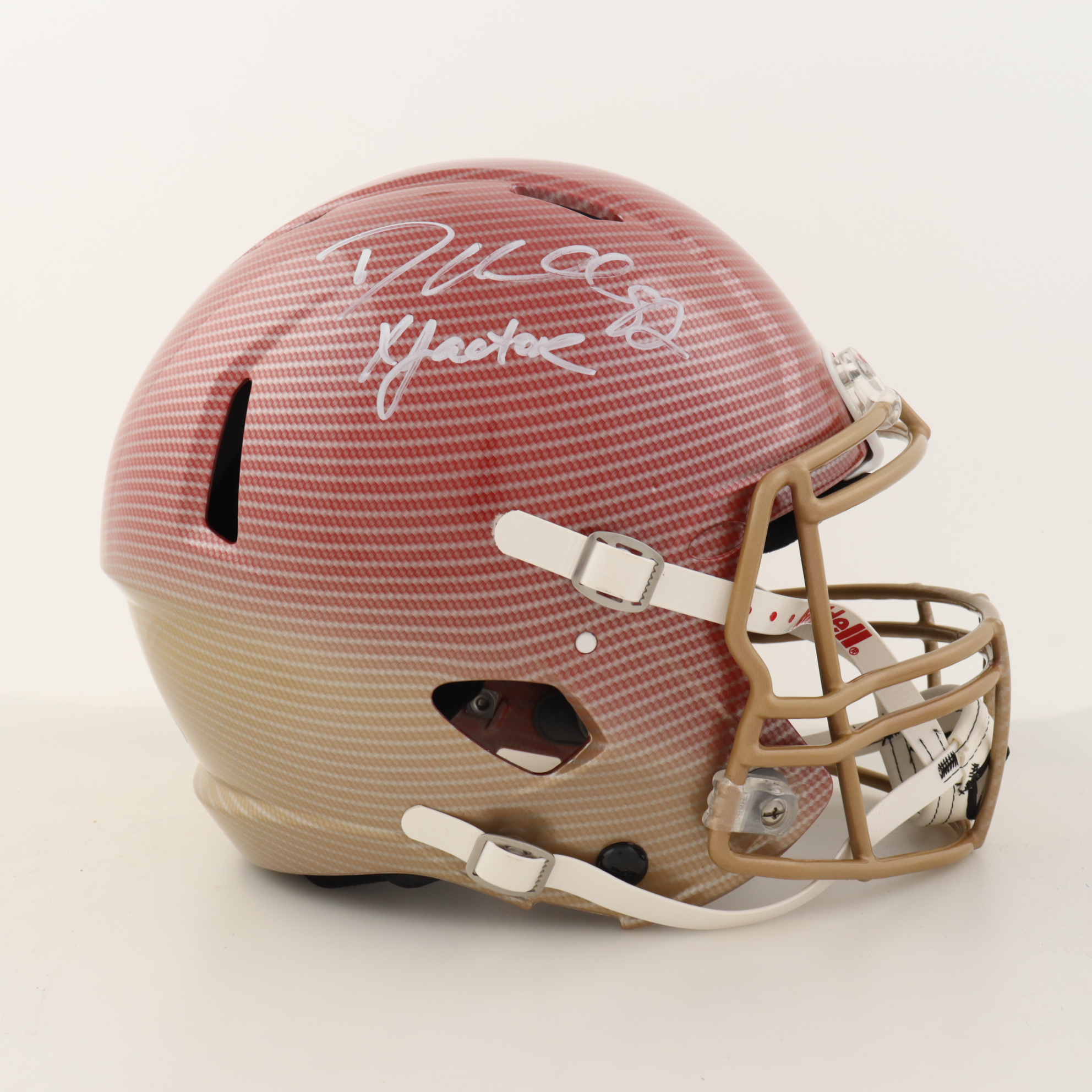 Dante Hall Signed Full-Size Authentic On-Field Hydro Dipped Speed Football Helmet Inscribed "X Factor" (PSA) at PristineAuction.com Dante Hall Signed Full-Size Authentic On-Field Hydro Dipped Speed Football Helmet Inscribed "X Factor" (PSA) at PristineAuction.com