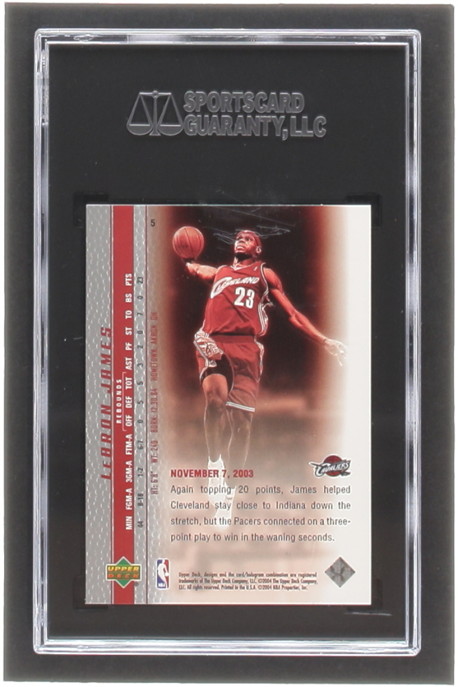 upper deck lebron james 2003