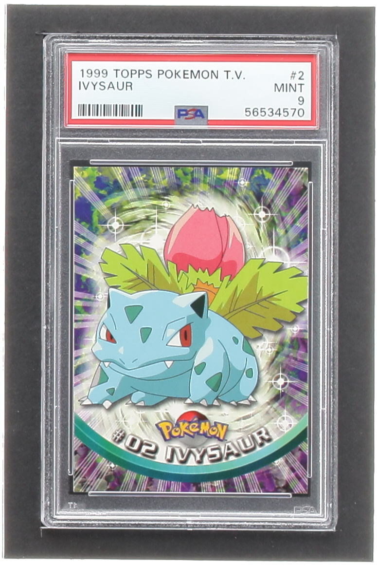 Ivysaur 1999 Topps Pokemon TV Animation Series 1 #2 (PSA 9) at PristineAuction.com Ivysaur 1999 Topps Pokemon TV Animation Series 1 #2 (PSA 9) at PristineAuction.com