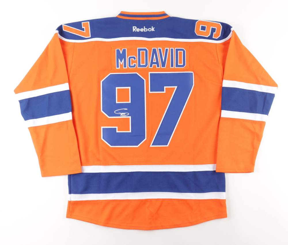 Connor McDavid Signed Oilers Jersey (JSA LOA) Pristine Auction