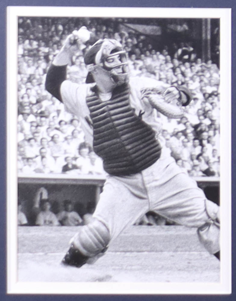 Yogi Berra Signed Yankees Custom Framed Cut Display with Vintage Hall of Fame Pin (PSA) at PristineAuction.com Yogi Berra Signed Yankees Custom Framed Cut Display with Vintage Hall of Fame Pin (PSA) at PristineAuction.com