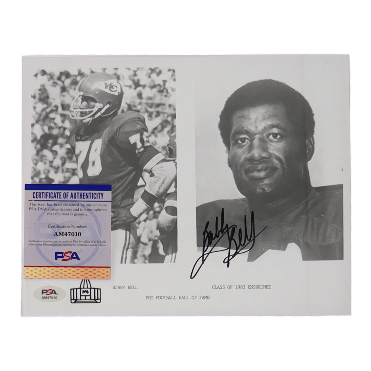 Bobby Bell Signed Chiefs 8x10 Photo (PSA) at PristineAuction.com Bobby Bell Signed Chiefs 8x10 Photo (PSA) at PristineAuction.com