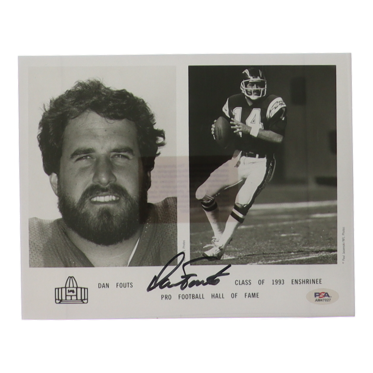 Dan Fouts Signed Chargers 8x10 Photo (PSA) at PristineAuction.com Dan Fouts Signed Chargers 8x10 Photo (PSA) at PristineAuction.com