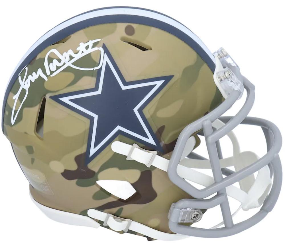 Tony Dorsett Signed Cowboys Camo Alternate Speed Mini Helmet (Fanatics) at PristineAuction.com Tony Dorsett Signed Cowboys Camo Alternate Speed Mini Helmet (Fanatics) at PristineAuction.com