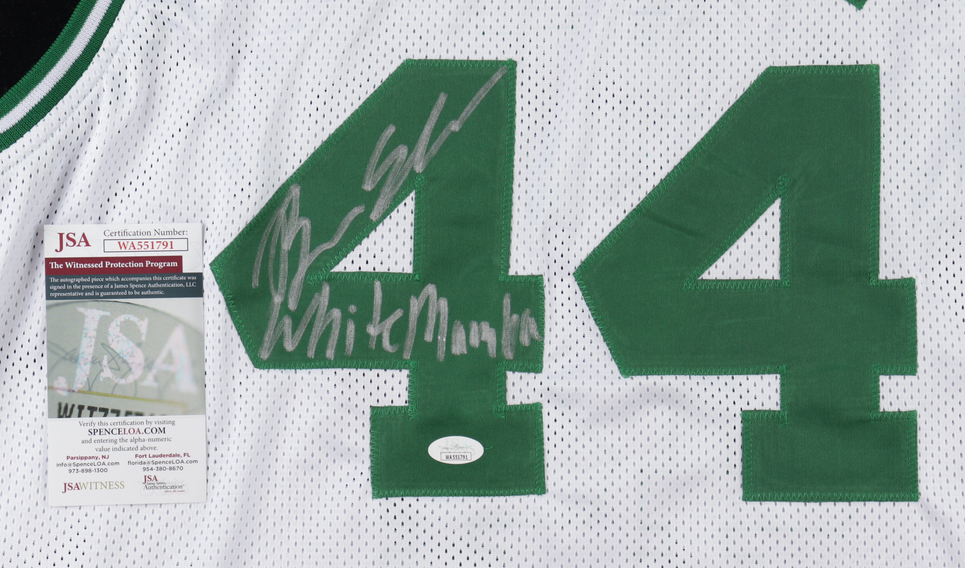 Brian Scalabrine Signed Jersey Inscribed "White Mamba" (JSA) at PristineAuction.com Brian Scalabrine Signed Jersey Inscribed "White Mamba" (JSA) at PristineAuction.com