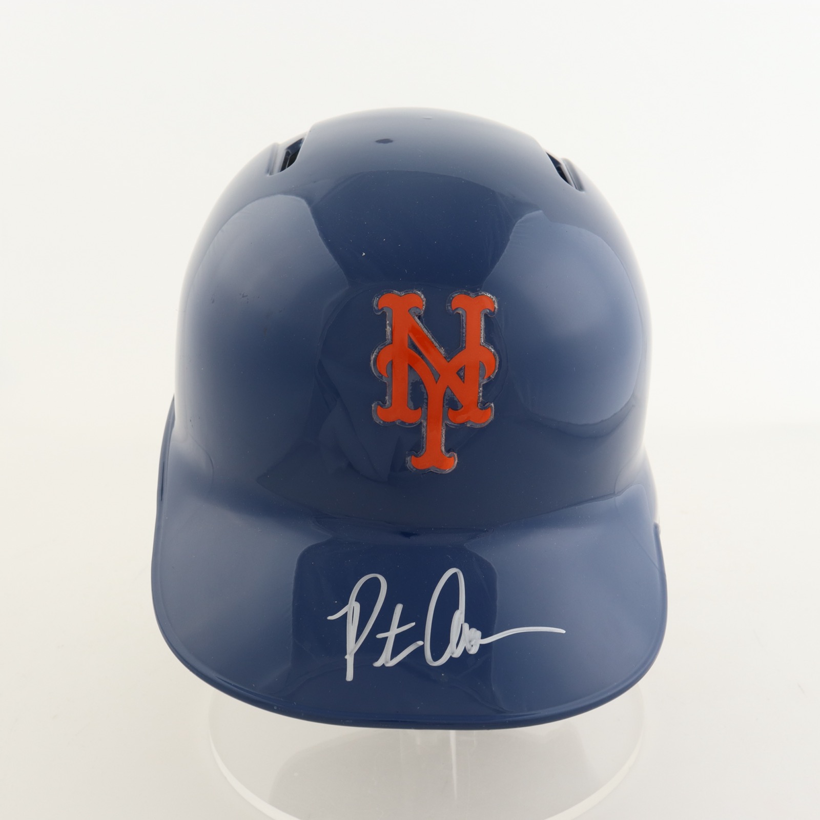 Pete Alonso Signed Mets Full-Size Batting Helmet (Fanatics & MLB) at PristineAuction.com Pete Alonso Signed Mets Full-Size Batting Helmet (Fanatics & MLB) at PristineAuction.com