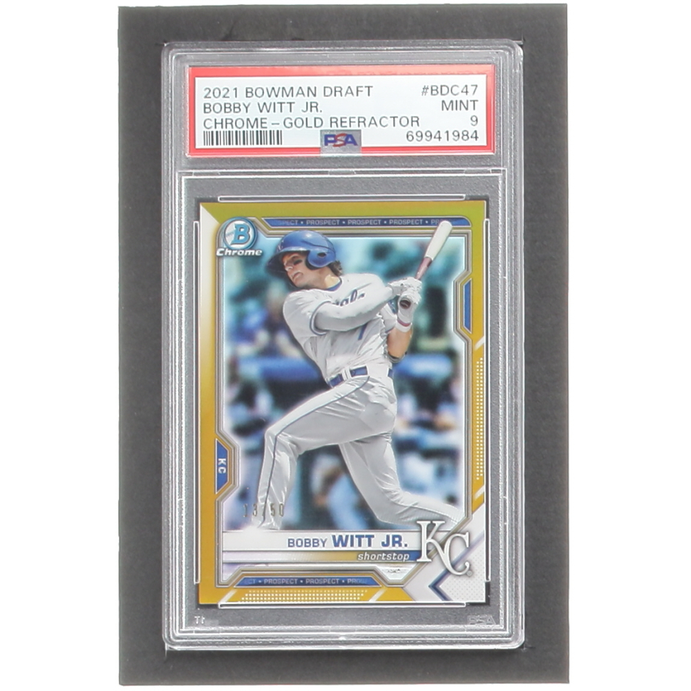 Bobby Witt Jr. 2021 Bowman Chrome Draft Gold Refractors #BDC47 #13 